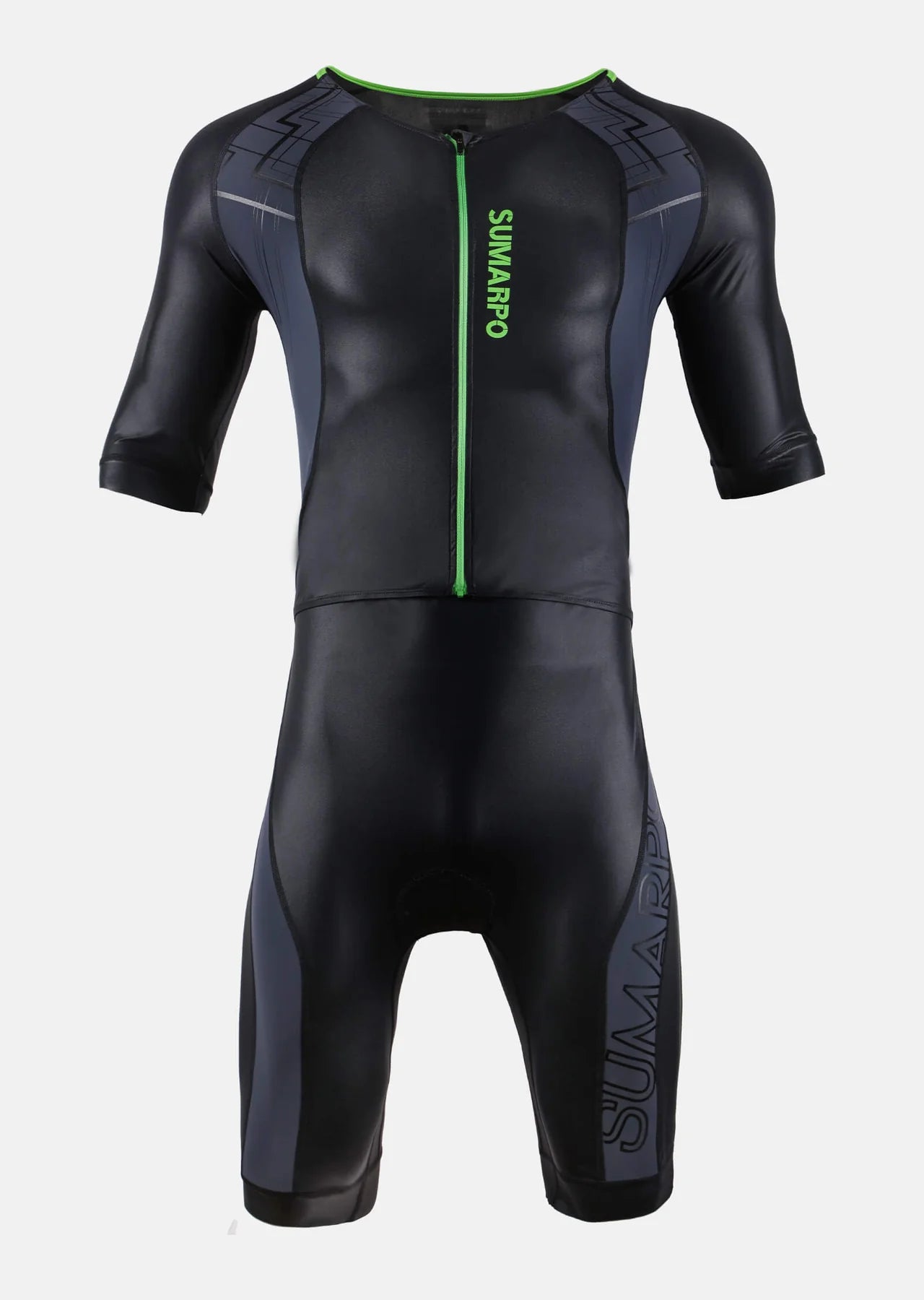 SUMARPO Sports - MEN Trisuit Hybrid Short Sleeve and Sleeveless Triathlon Swimming Biking Running