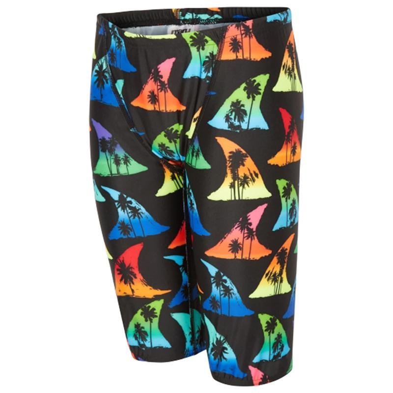 MARU (BK0081) SWIMMING JAMMER - Junior Shark Bait Pacer - Black/Multi