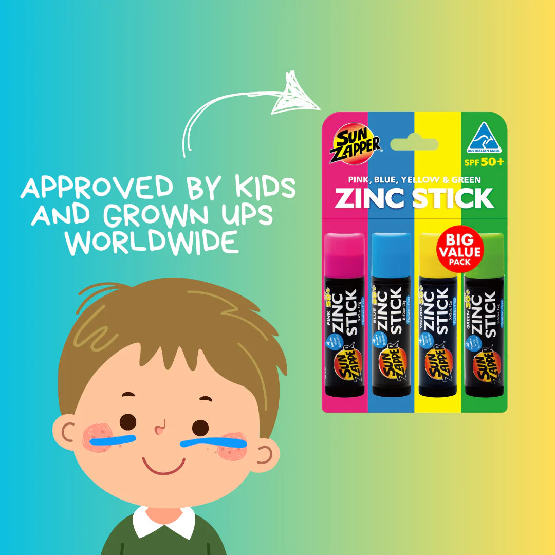 SUN ZAPPER Sunscreen Zinc Sticks SPF50+ (Big Value Pack)