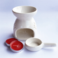 Ceramic Tealight Aromatherapy Oil Burner + Spoon/Holder + Candles (/and Aromatherapy Oil)