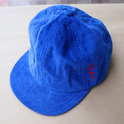 HAT CAP - Blue Corduroy "YEAH!"