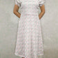 DRESS 05 Short Sleeves - Plants and Flowers Puffy Sleeve