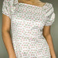 DRESS 05 Short Sleeves - Plants and Flowers Puffy Sleeve