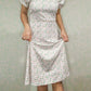 DRESS 05 Short Sleeves - Plants and Flowers Puffy Sleeve