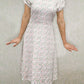 DRESS 05 Short Sleeves - Plants and Flowers Puffy Sleeve