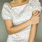 DRESS 05 Short Sleeves - Plants and Flowers Puffy Sleeve