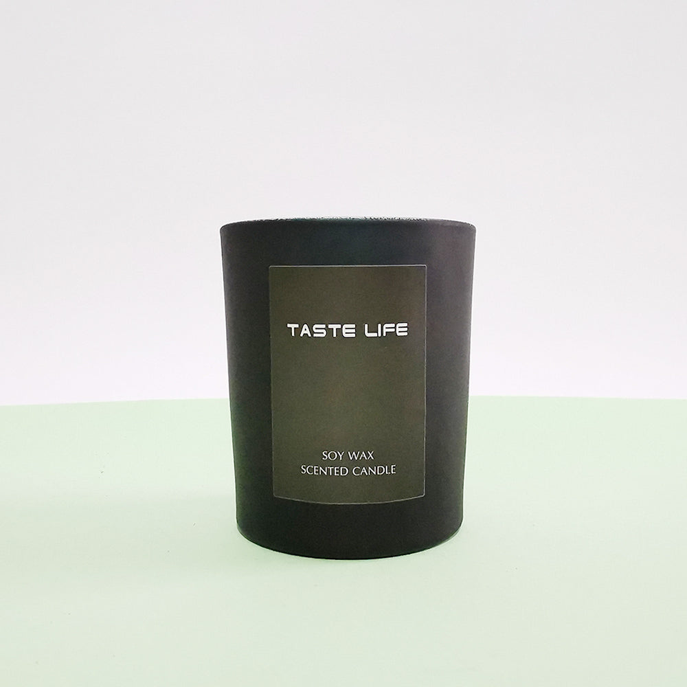 TASTE LIFE Handmade Natural Soy Wax Scented Candle (Lime Basil - 100g)